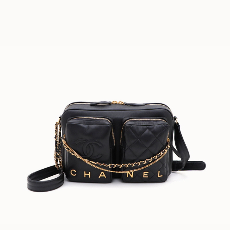 CHANEL 샤넬 카프스킨 미듐 카메라 케이스 크로스백 【매장-1500만원대】