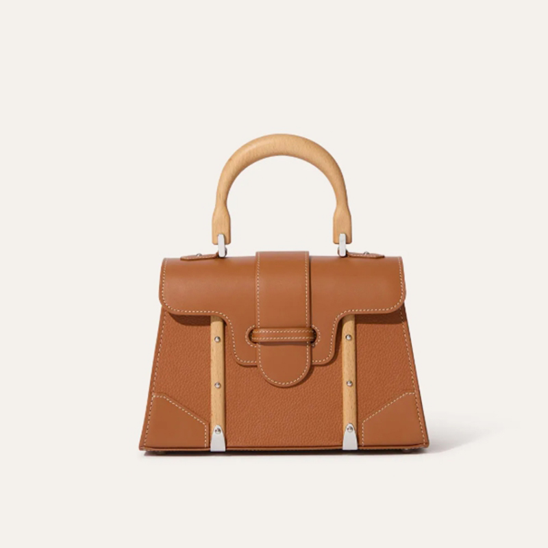 GOYARD 고야드 사이공 미니 그레인 레더 백 브라운