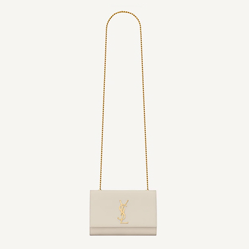 SAINT LAURENT 입생로랑 그랑 드 뿌드르 가죽 KATE 스몰 백 【매장-290만원대】