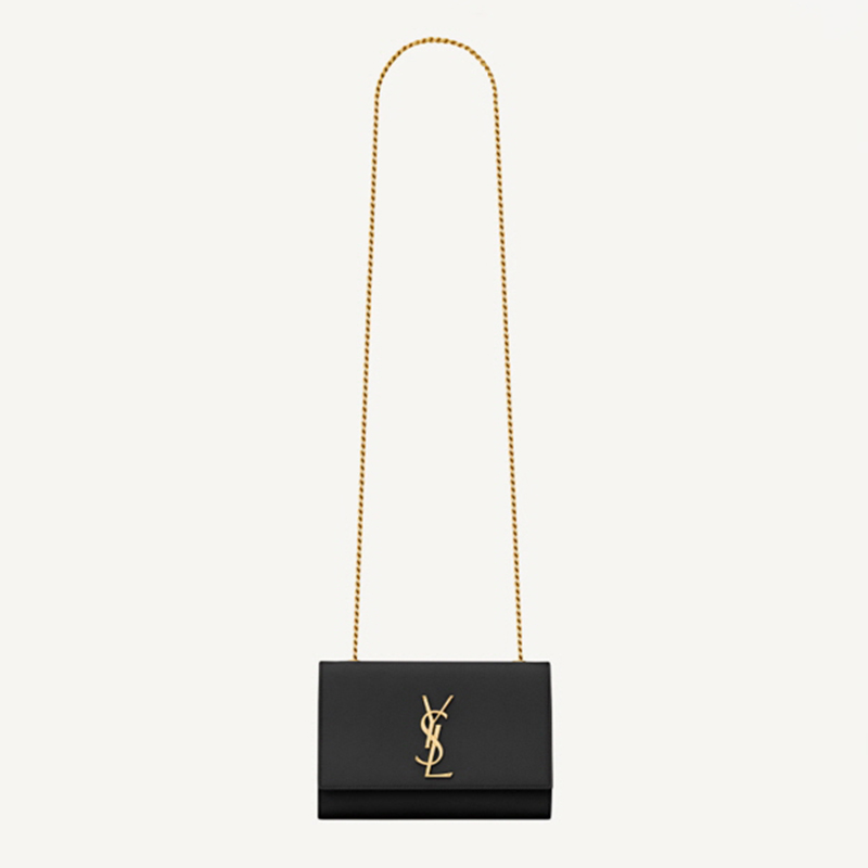 SAINT LAURENT 입생로랑 그랑 드 뿌드르 가죽 KATE 스몰 백 【매장-290만원대】