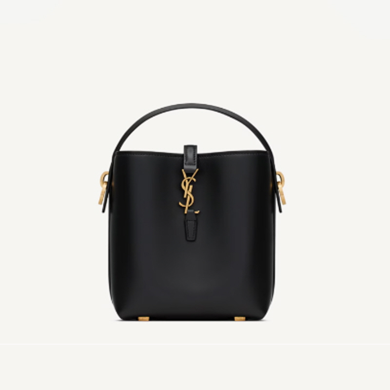 SAINT LAURENT 입생로랑 유광 가죽 소재의 le 37 미니백 BLACK