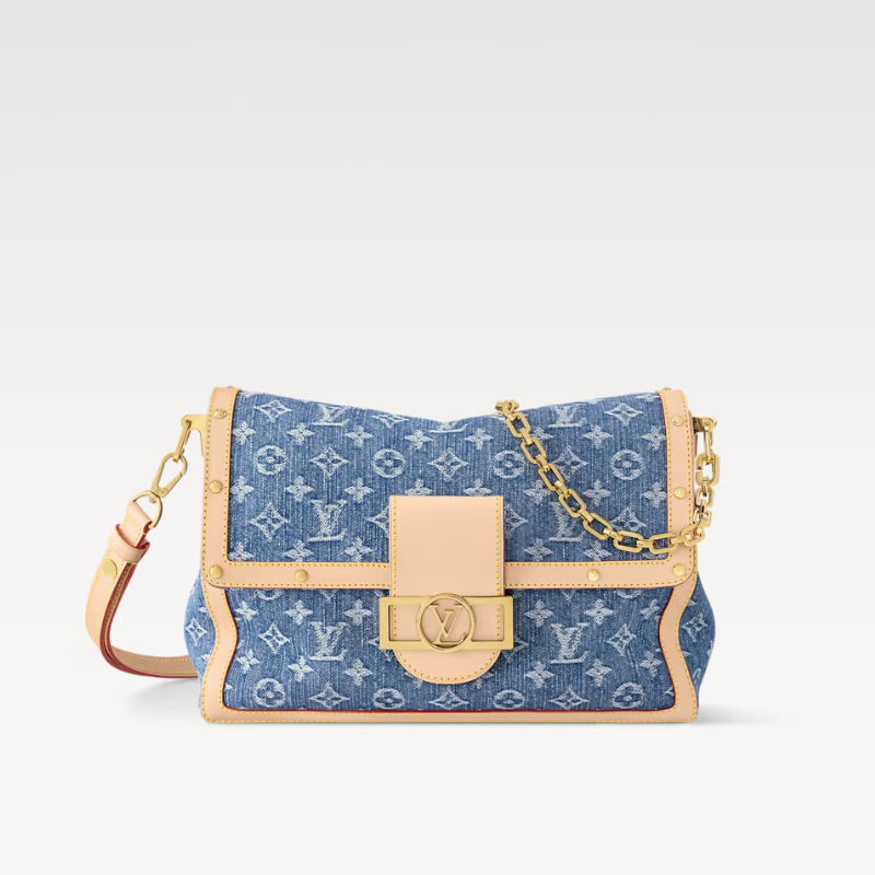 LOUIS VUITTON 루이비통 도핀 소프트 GM 데님 숄더백 [매장-460만원대]