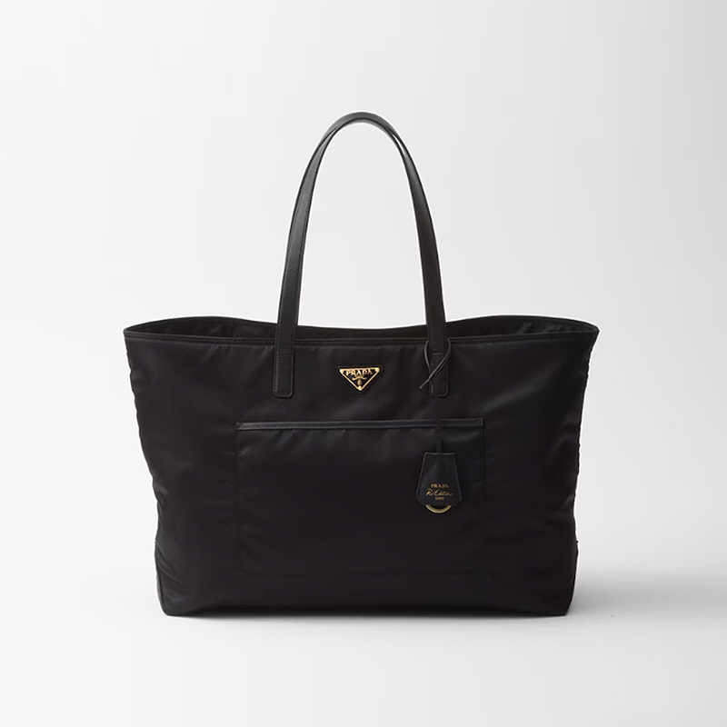 PRADA 프라다 리에디션 1978 라지 리나일론 및 사피아노 가죽 토트백 【매장-520만원대】