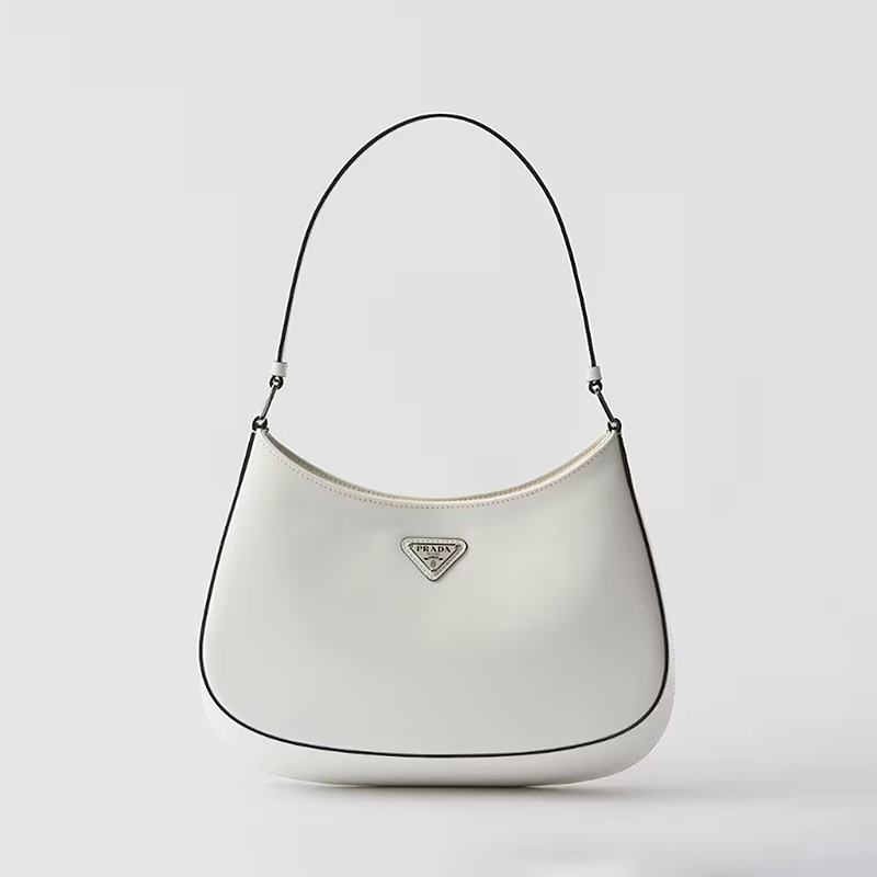 PRADA 프라다 클레오 브러시드 가죽 숄더 백