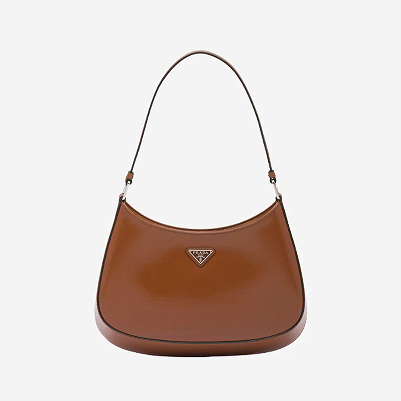 PRADA 프라다 클레오 브러시드 가죽 숄더 백