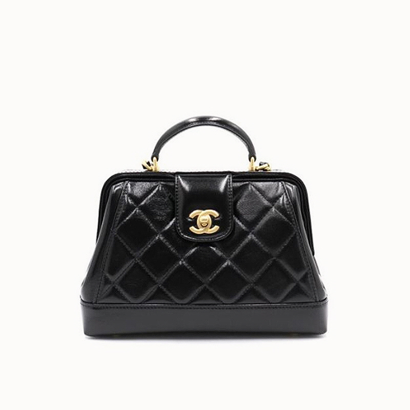CHANEL 샤넬 스몰 위드 탑핸들 백