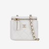 CHANEL 샤넬 스몰 체인 코스메틱 케이스 화이트