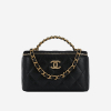CHANEL 샤넬 체인 코스메틱 케이스 골드메탈