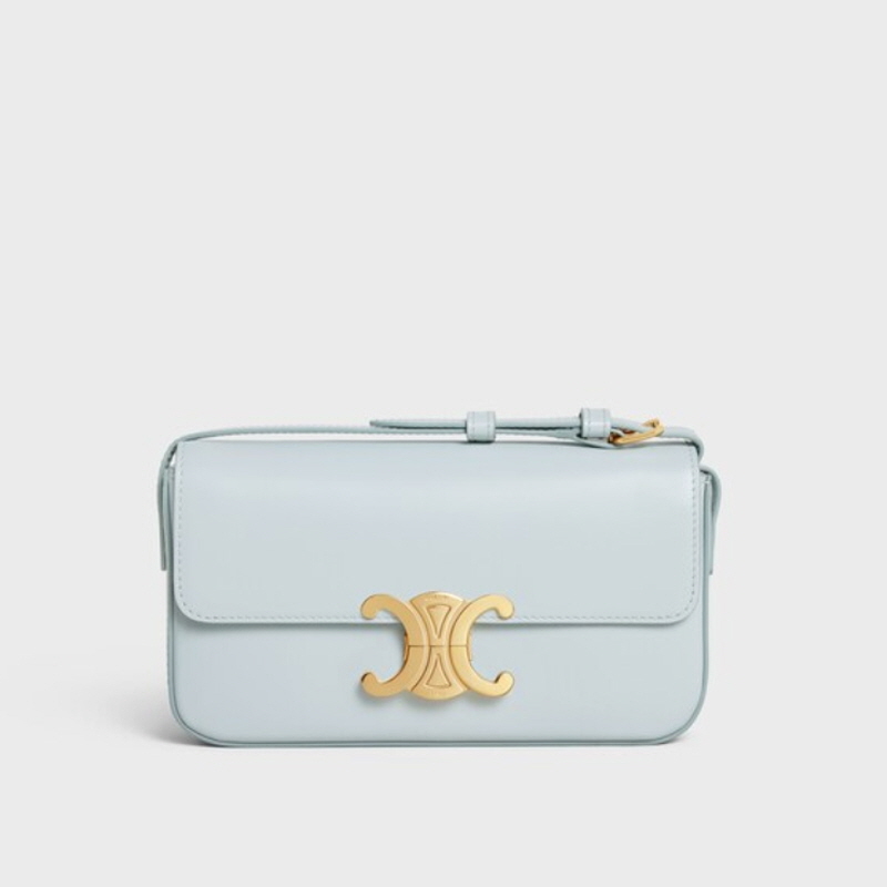 CELINE 셀린느 샤이니 송아지 가죽 소재의 클로드 숄더백