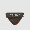 CELINE 셀린느 트리옹프 캔버스 트라이앵글백 셀린느 프린트 탄