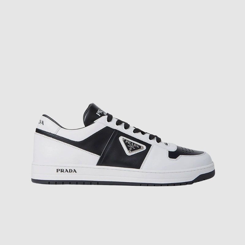 프라다 다운타운 레더 스니커즈 블랙 화이트 2EE364-3LKG-F0967