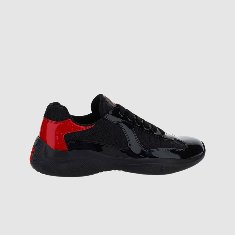 프라다 아메리카 컵 스니커즈 블랙 레드 4E3400-3L46-F0N98