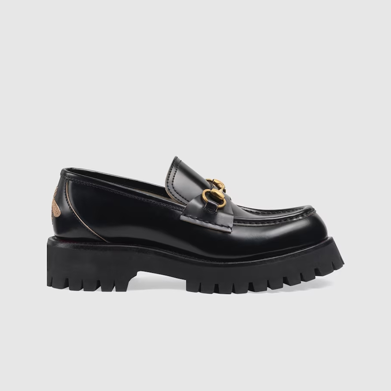 구찌 레더 러그 솔 홀스빗 로퍼 577236 DS800 1000