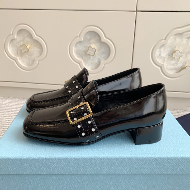 프라다 가죽 메리 제인 펌프스 로퍼