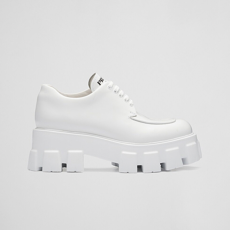 프라다 모놀리스 브러시드 가죽 레이스업 슈즈 1E708L_B4L_F0009_F_B055