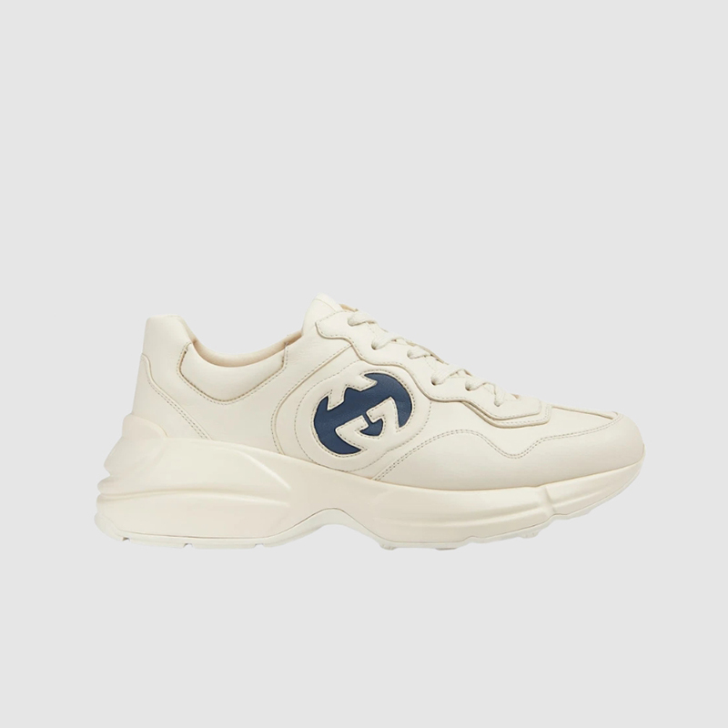 구찌 인터로킹 G 라이톤 스니커즈 아이보리 레더 757857-UPG70-9567