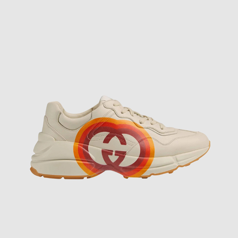 구찌 롸이톤 인터로킹 G 하트 아이보리 스니커즈 550049-DRW00-9022