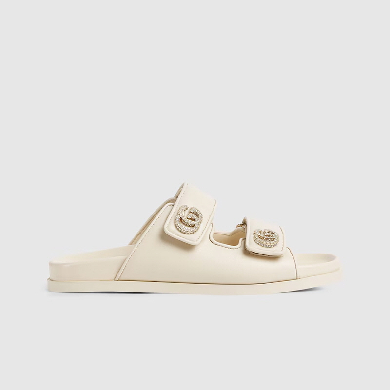 구찌 여성 크리스털 더블 G 샌들 816633 AAEKU 9540