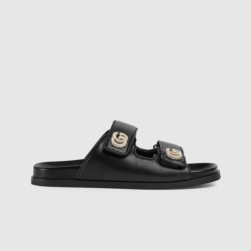 구찌 크리스털 더블 G 샌들 816633 AAEKU 1000