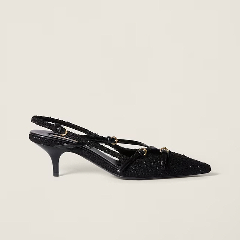 미우미우 스트랩이 달린 패브릭 슬링백 5I013E_650_F0002_F_M055