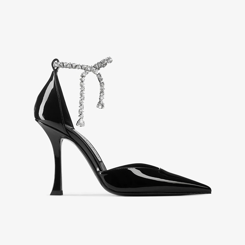 지미추 Stevie 100 페이턴트 가죽 펌프스 STEVIE100PAT010003