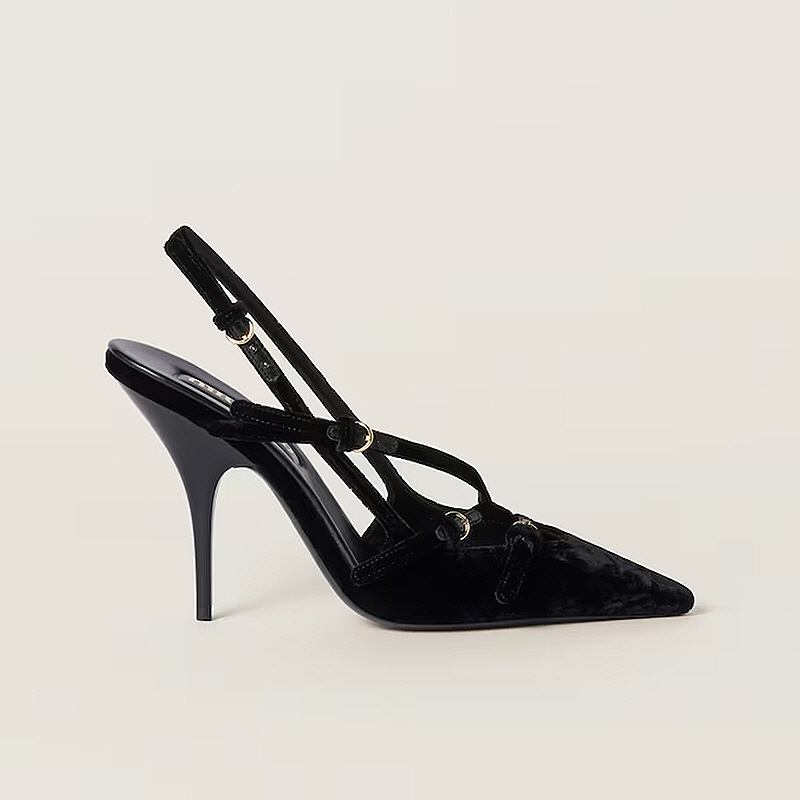 미우미우 벨벳 스트랩 슬링백 5I013E_849_F0002_F_M105