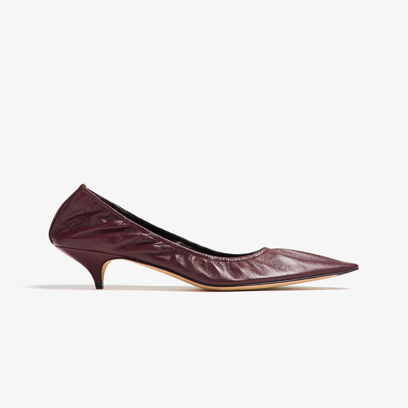 더로우 Liisa 레더 펌프스힐 레드와인 F1542 SL1