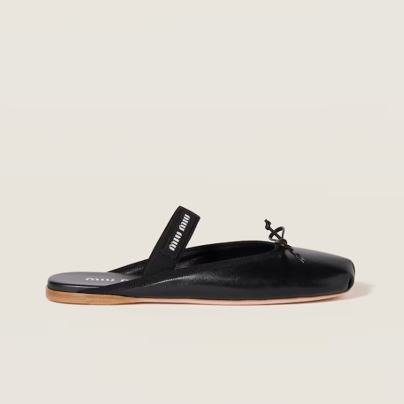 미우미우 레더 발레리나 뮬 5F451E_XUU_F0002_F_005