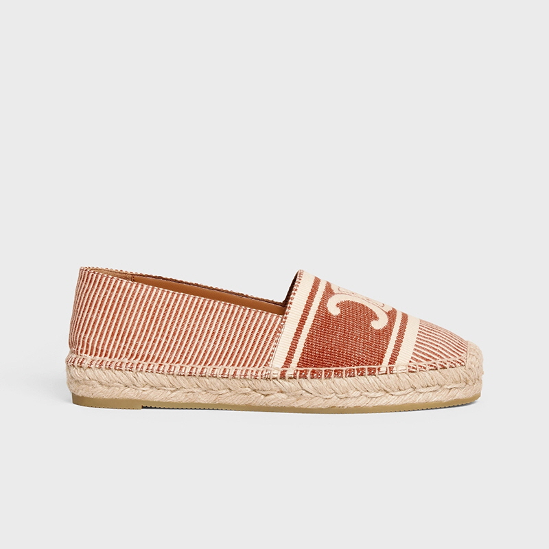 셀린느 트리옹프 자카드 캔버스 레 에스파드리유 358322357C.18RS