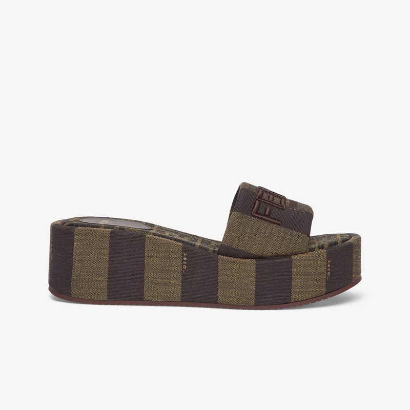 펜디 선샤인 패브릭 플랫폼 슬라이드 8R8515AORHF1P95