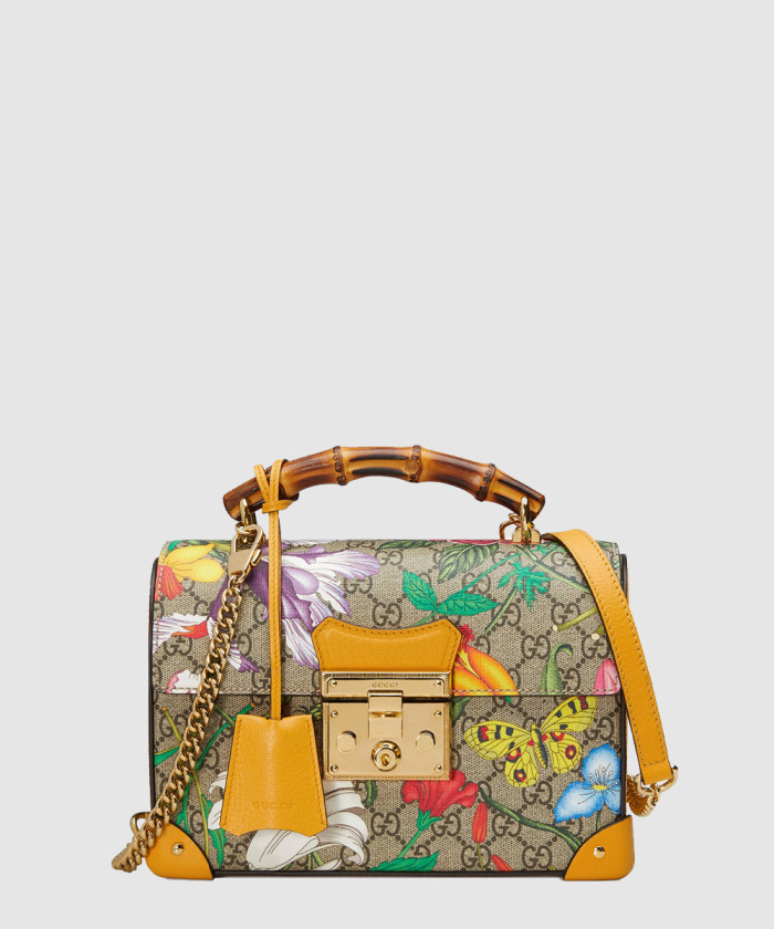 패드락 GG 스몰 뱀부 토트백 603221 【매장-370만원대】