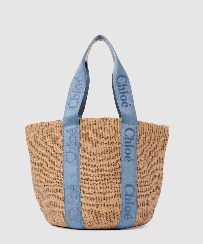 천연 섬유 WOODY 라지 토트백 AS380 【매장-120만원대】