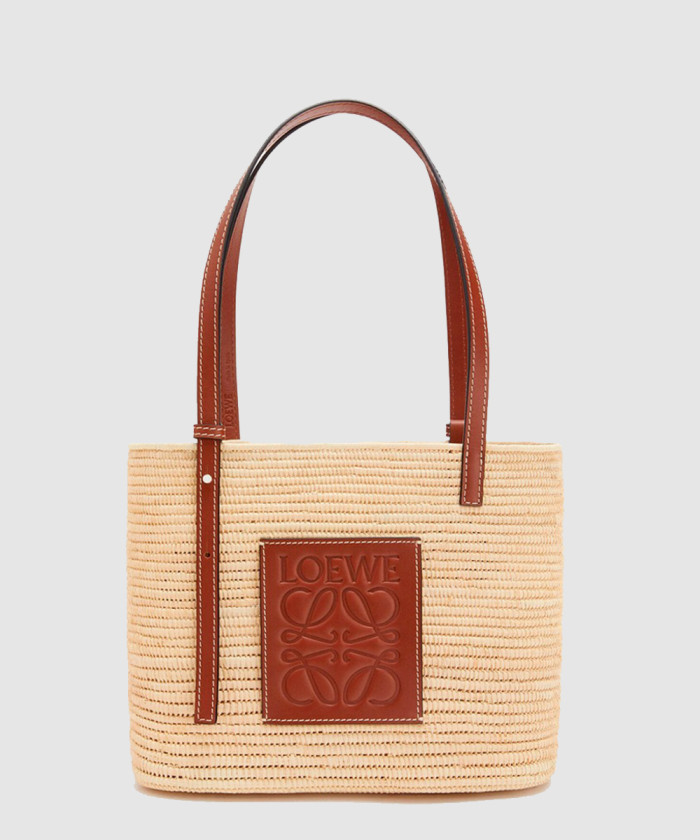 스몰 스퀘어 라피아 바스켓백 숄더백 【매장-70만원대】