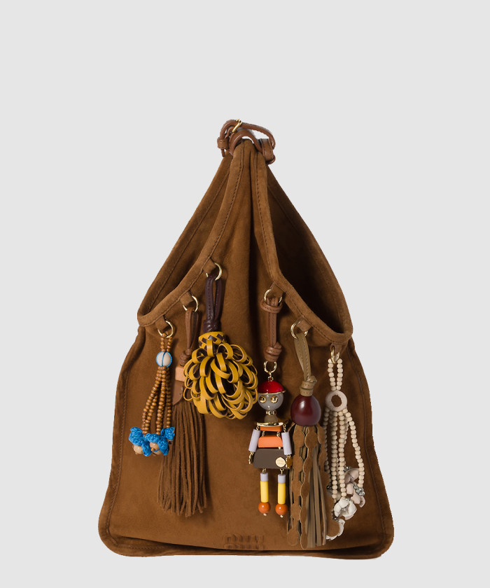 트릭 장식 스웨이드 백 5BA295 【매장-660만원대】