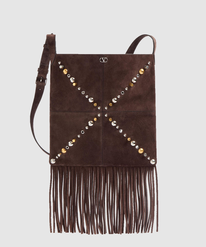 가라바니 넬코트 스웨이드 프린지 숄더백 【매장-340만원대】