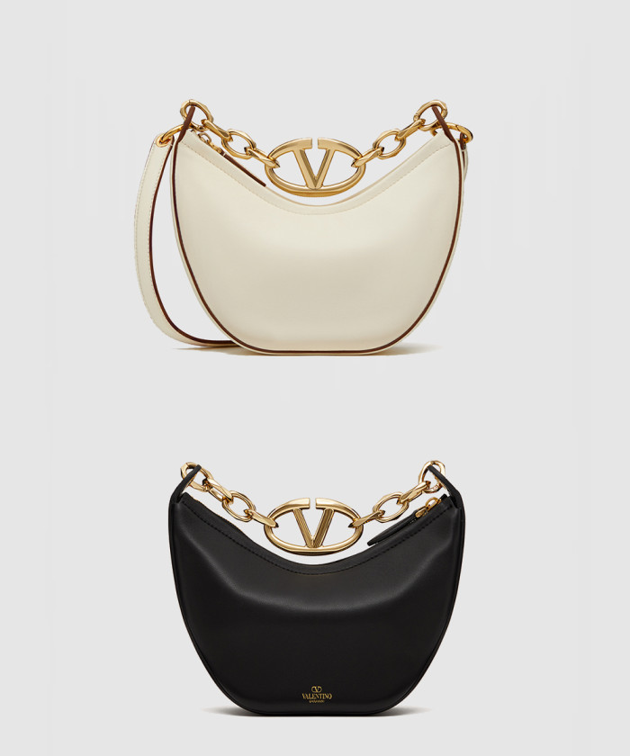 브이로고 문 나파레더 미니 호보백 【매장-230만원대】