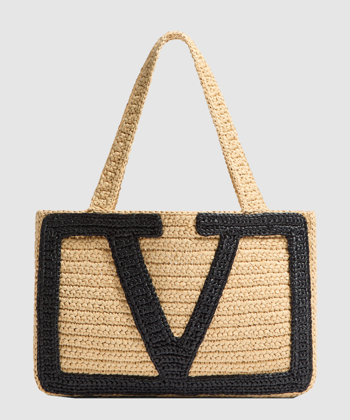 가라바니 비바 슈퍼스타 합성 라피아 미디엄 쇼퍼백 【매장-240만원대】