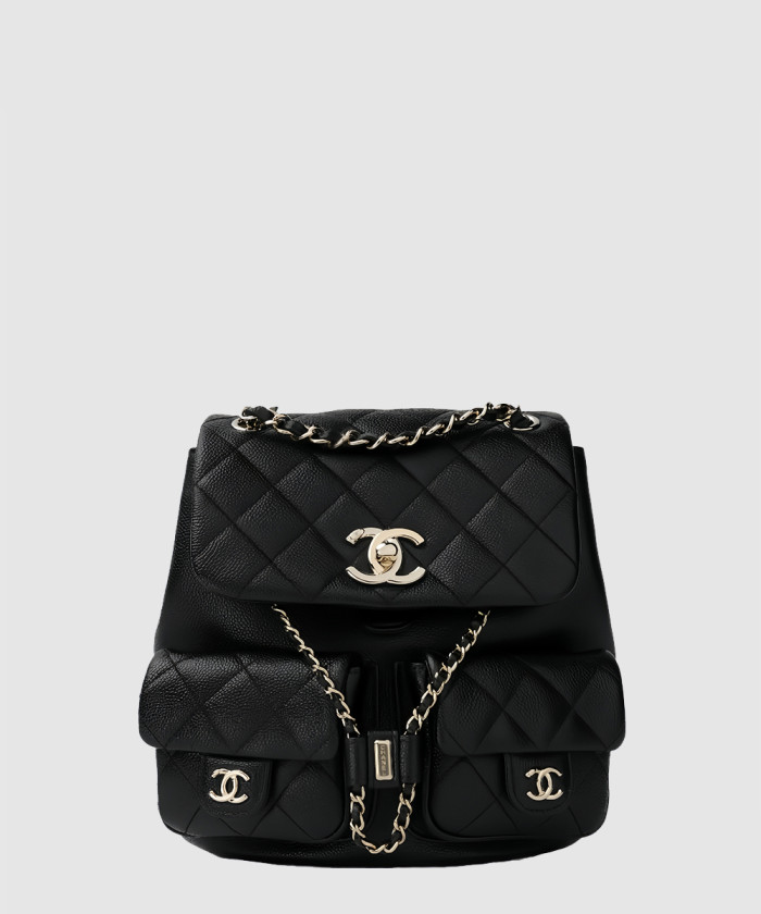 샤넬 22P 듀마 백팩 투포켓 스몰 카프스킨 캐비어 【매장-980만원대】