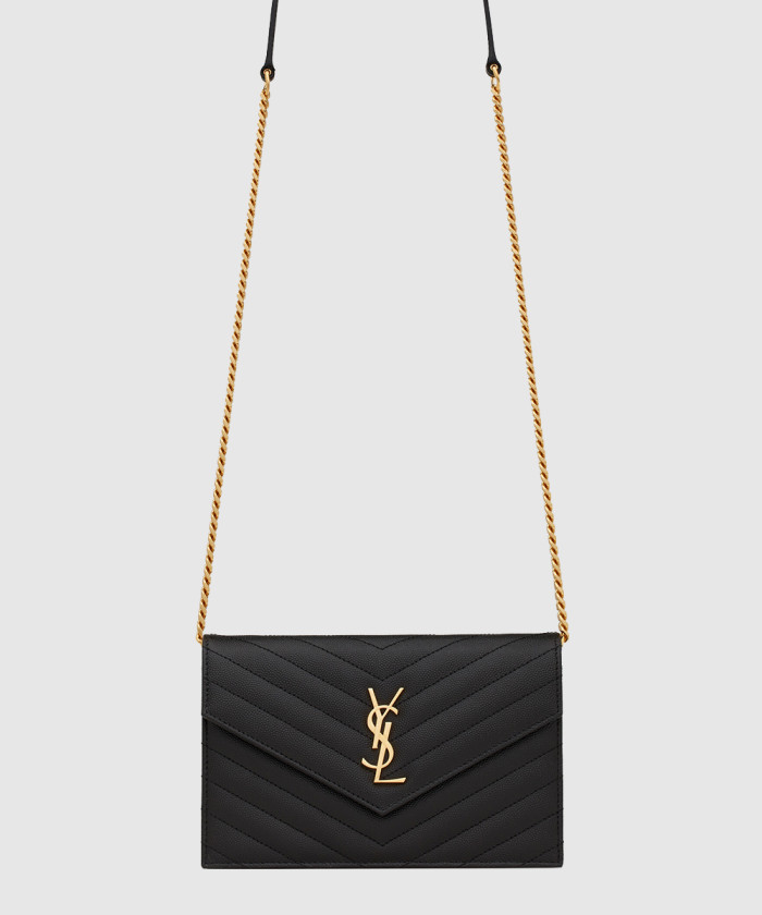 그랑 드 뿌드르 가죽 소재 cassandre 엔벨로프 체인 지갑 742920 【매장-170만원대】