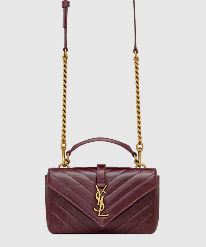 유광 가죽 소재의 COLLEGE 미니 779430 【매장-240만원대】