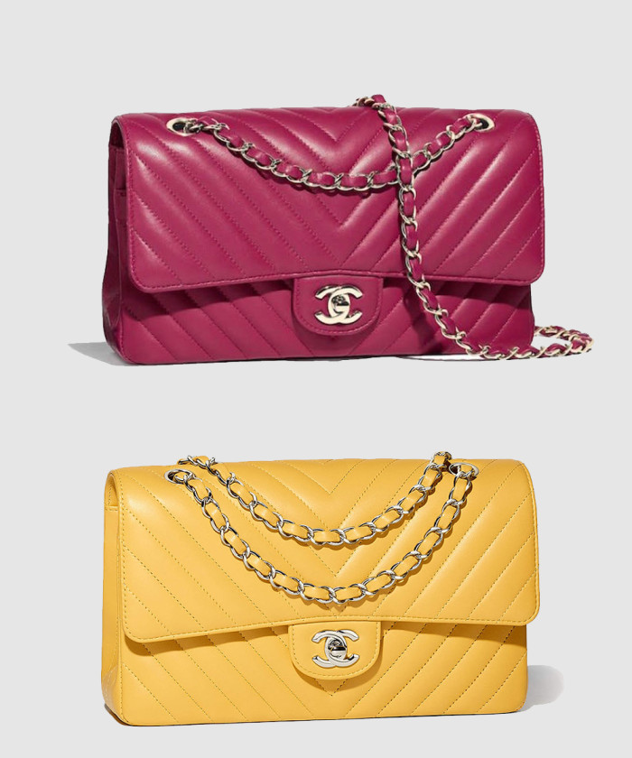 쉐브론 클래식 램스킨 미듐 인기색상 A01112 【매장-1000만원대】