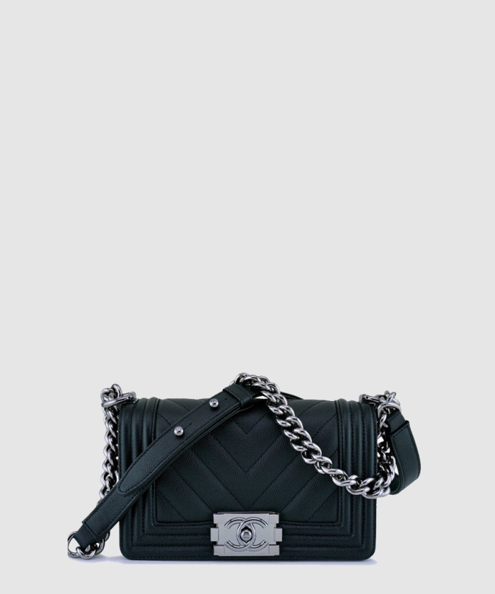 쉐브론 보이백 캐비어 스몰 A67085 【매장-1000만원대】