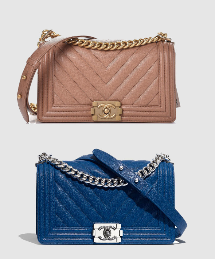 쉐브론 보이백 캐비어 미듐 인기색상 A67086 【매장-1100만원대】