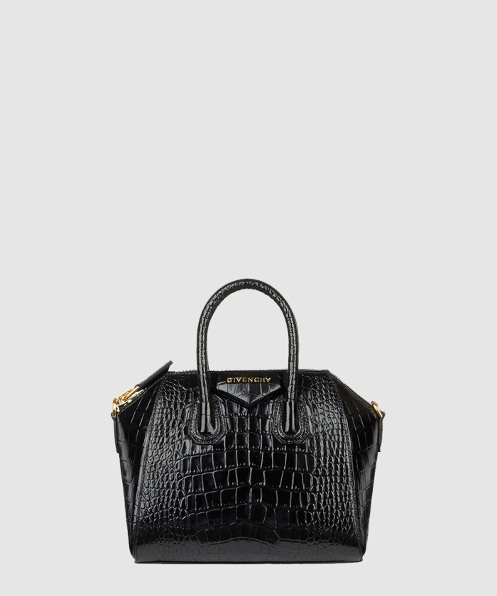 안티고나 크로커다일 스타일 가죽 미니백 【매장-330만원대】