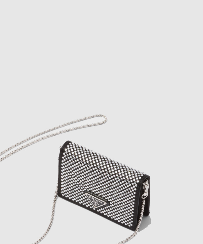 숄더 스트랩이 달린 시퀸 카드 홀더 1MR024 【매장-190만원대】