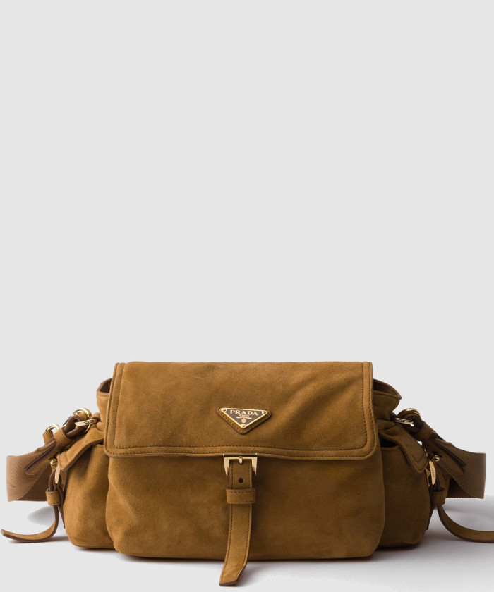 익스플로어 미디엄 스웨이드 숄더백 1BD394 【매장-500만원대】