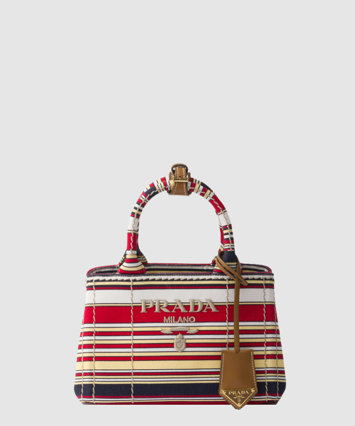 스트라이프 코튼 캔버스 미니백 1BA038 【매장-320만원대】