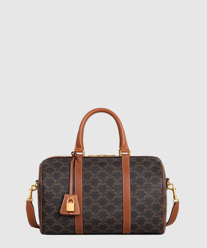 트리옴프 캔버스 송아지 가죽 보스턴 백 119572  【매장-390만원대】