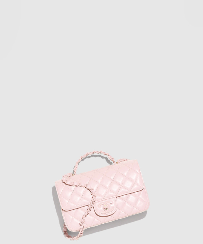 핸들 장식의 미니 플랩백 AS5243 【매장-950만원대】