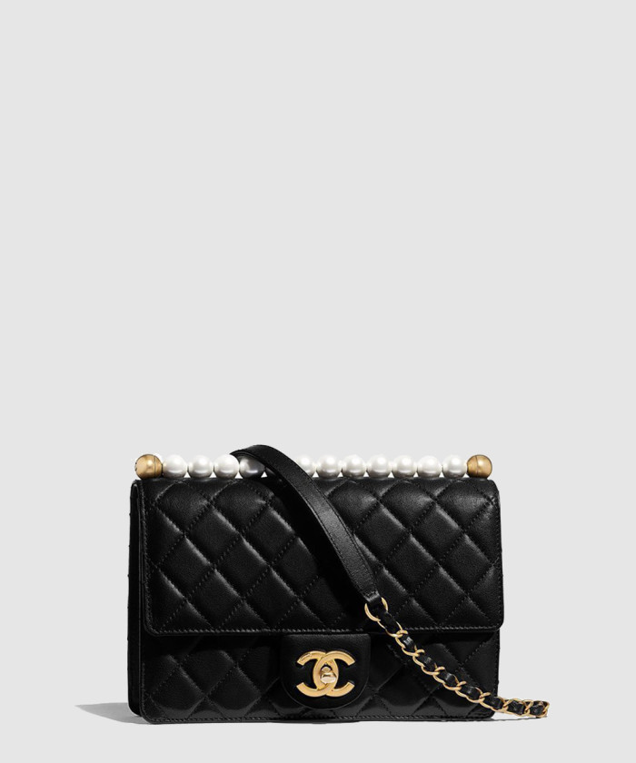 진주 플랩백 스몰 AS0585 【매장-490만원대】